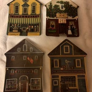 Vintage Bradford Exchange Charles Wysocki Birdie's Art Plates - Set of 4